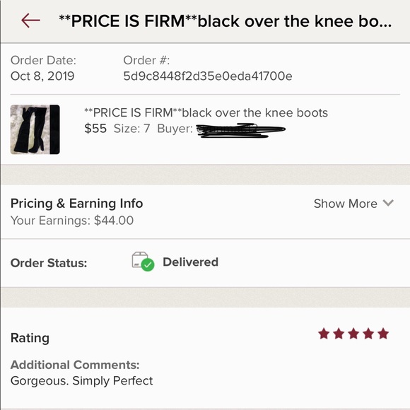 ‼️PRICE IS FIRM‼️black over the knee boots - Picture 7 of 7